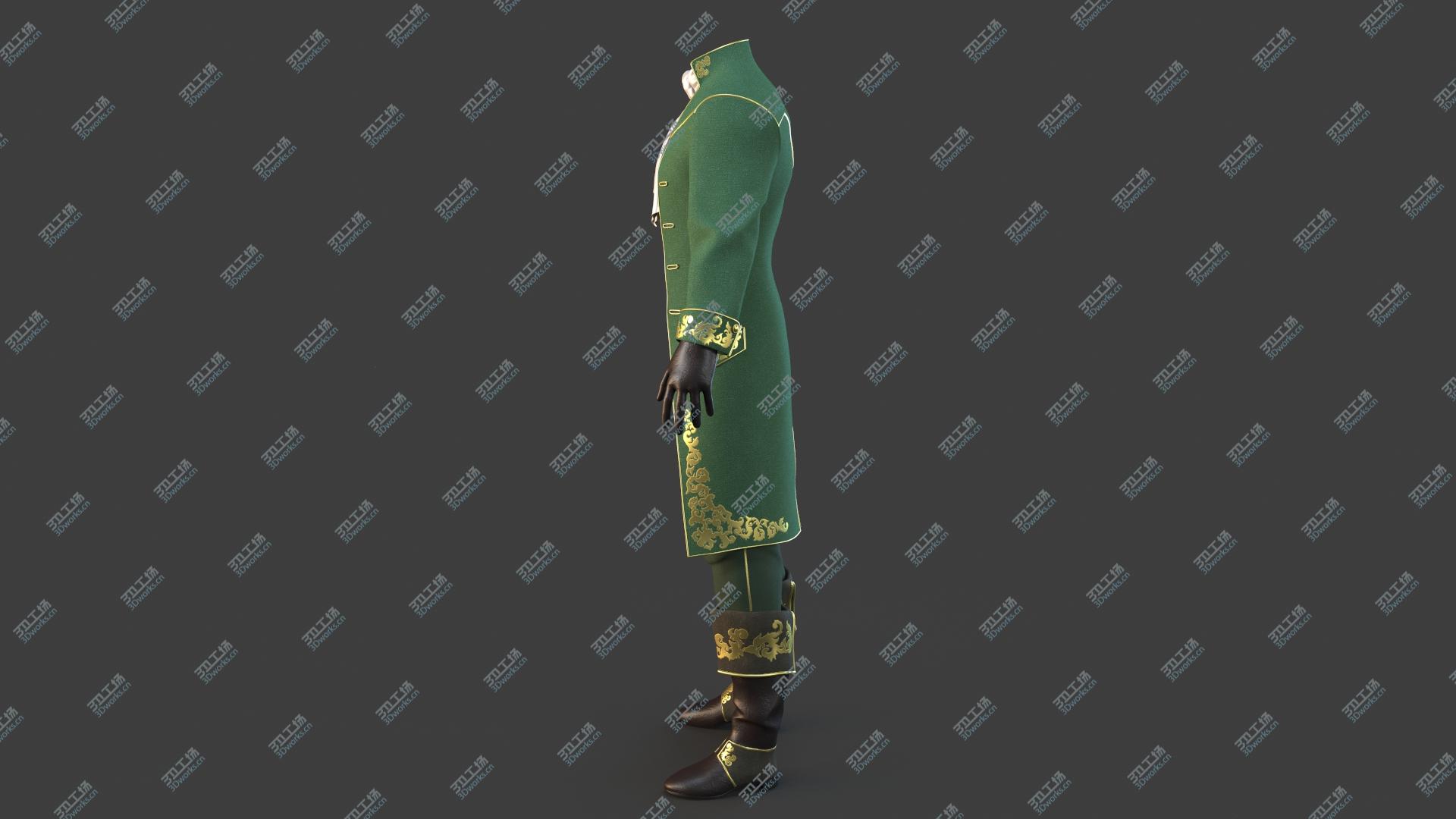 images/goods_img/2021040162/Green Vintage Clothing Men Suit 3D model/4.jpg